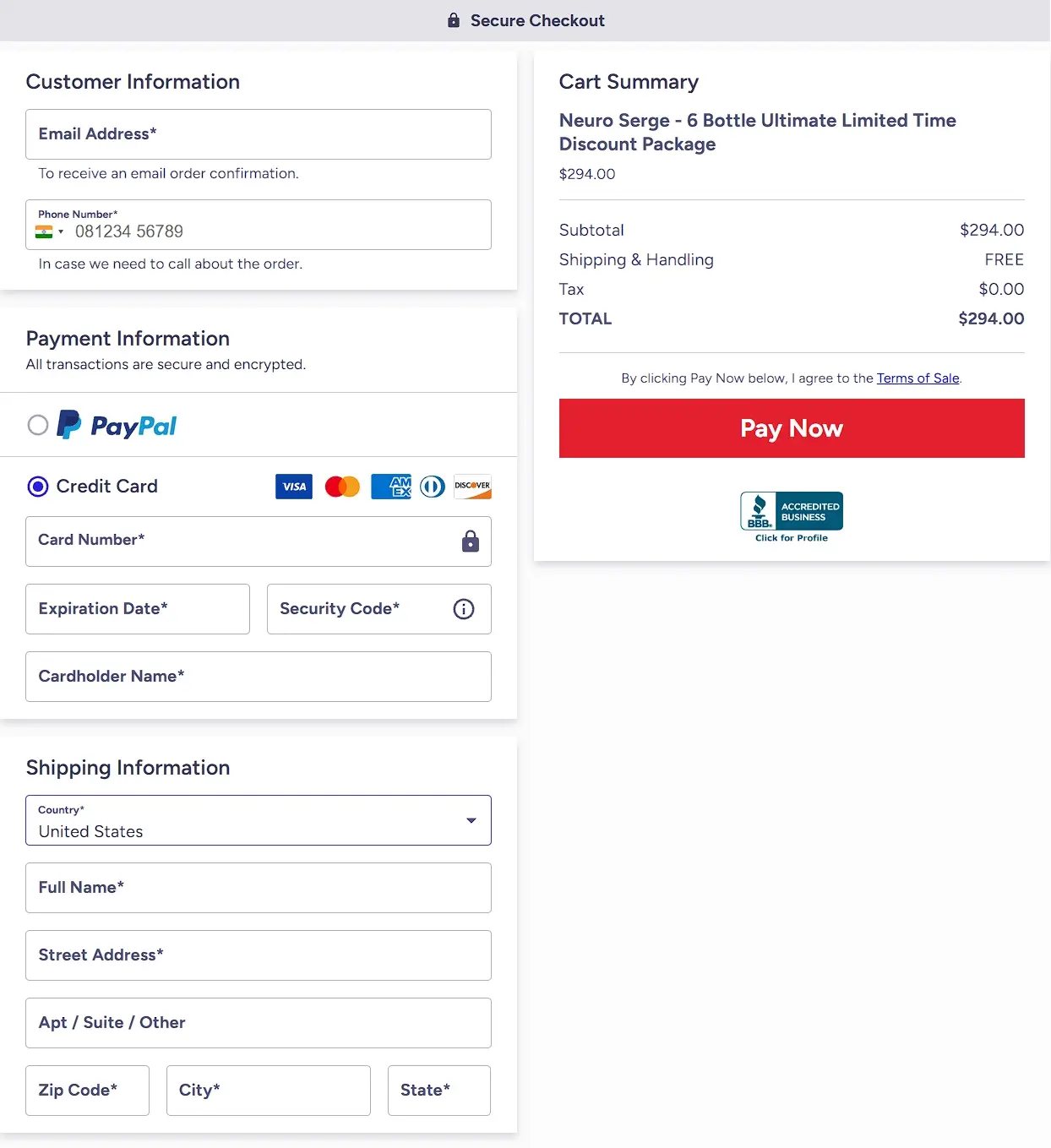 official neuro surge buy checkout